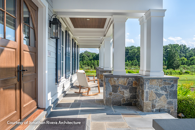 Home featuring Autumn Crest Mosaic Natural Facing Stone Veneer