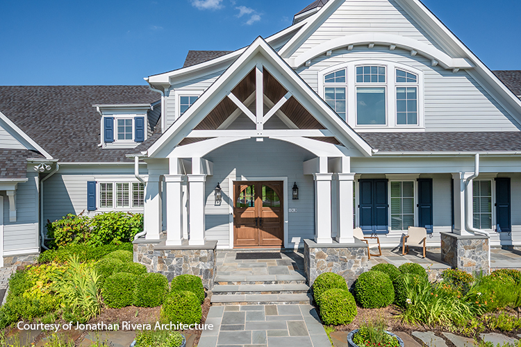 Home featuring Autumn Crest Mosaic Natural Facing Stone Veneer