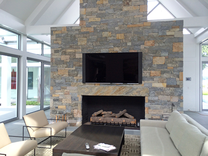 Broadwater Project, Real Stone Veneer, Natural Stone Veneer, Sawn Thin Stone Veneer