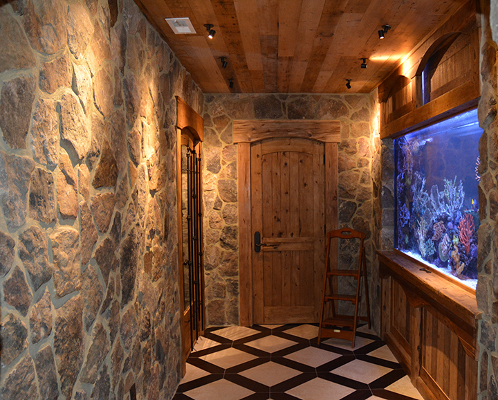 Kingston, Mosaic, Hallway, Real Stone Veneer, Natural Stone Veneer, Sawn Thin Stone Veneer