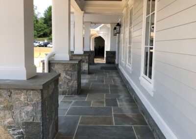 Autumn Crest, Front Porch Columns, Real Stone Veneer, Natural Stone Veneer, Sawn Thin Stone Veneer