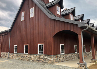 Baja Brown Barn Project, Real Stone Veneer, Natural Stone Veneer, Sawn Thin Stone Veneer