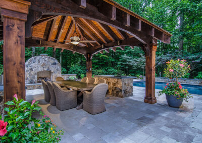 Kingston Mosaic Outdoor Living Project, Real Stone Veneer, Natural Stone Veneer, Sawn Thin Stone Veneer