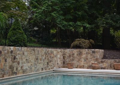 Kingston Pool Walls Project, Real Stone Veneer, Natural Stone Veneer, Sawn Thin Stone Veneer