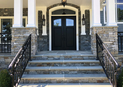 Ocean Blue Ruxton Project, Real Stone Veneer, Natural Stone Veneer, Sawn Thin Stone Veneer