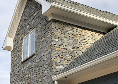 Ocean Blue Ruxton Project, Real Stone Veneer, Natural Stone Veneer, Sawn Thin Stone Veneer