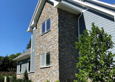 Ocean Blue Ruxton Project, Real Stone Veneer, Natural Stone Veneer, Sawn Thin Stone Veneer