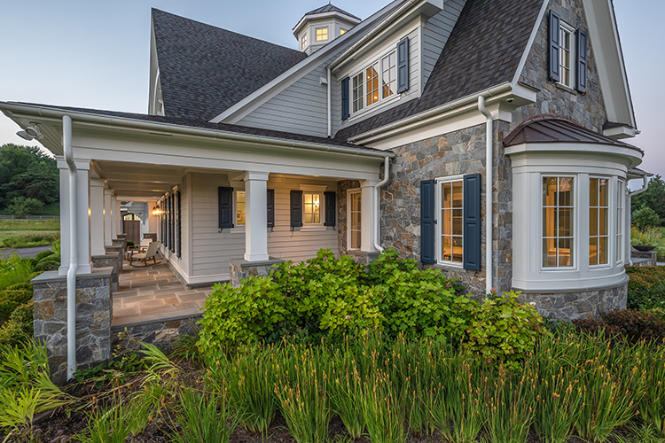 Home featuring Autumn Crest Mosaic Natural Facing Stone Veneer