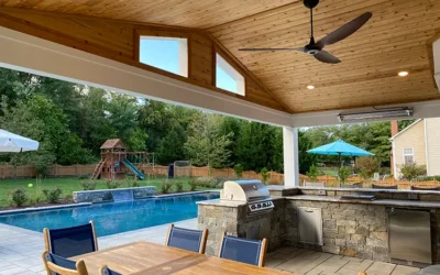 Accenting Pools and Outdoor Living Areas with Real Stone Veneer