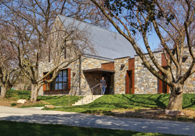 Home featuring Autumn Crest Mosaic Natural Facing Stone Veneer