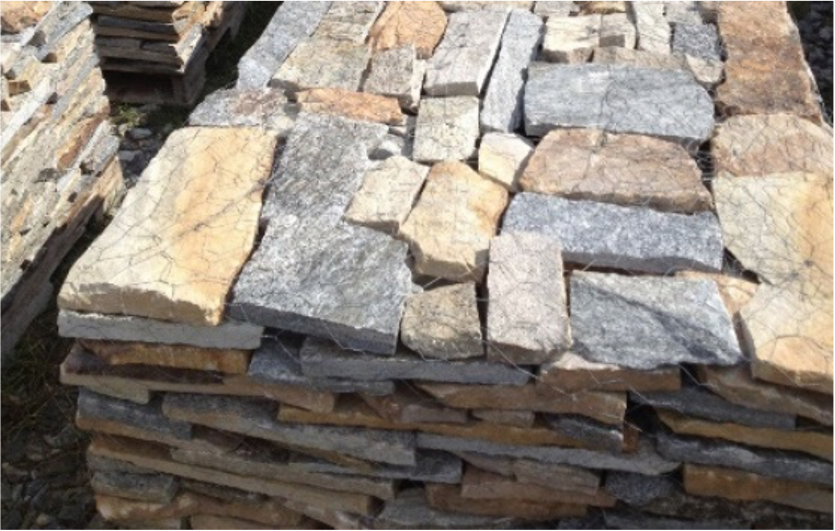 Stone Veneer on Pallet Stone Veneer on a palette for delivery