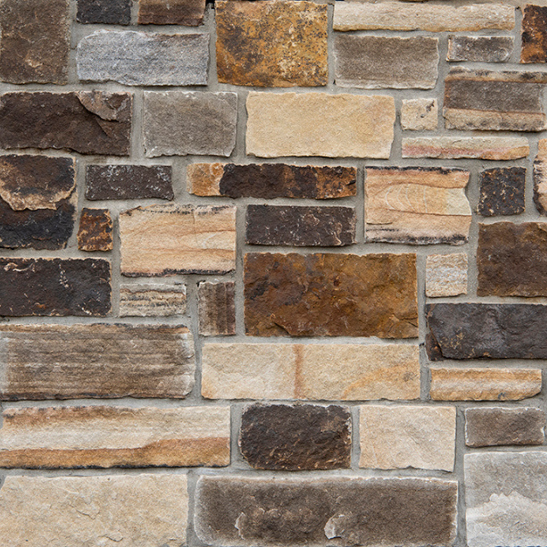 Baja Brown Ledgestone Swatch from Natural Facing Real Stone Veneer