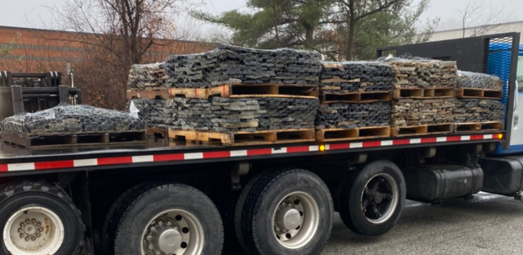 Natural Stone Veneer Delivery Truck