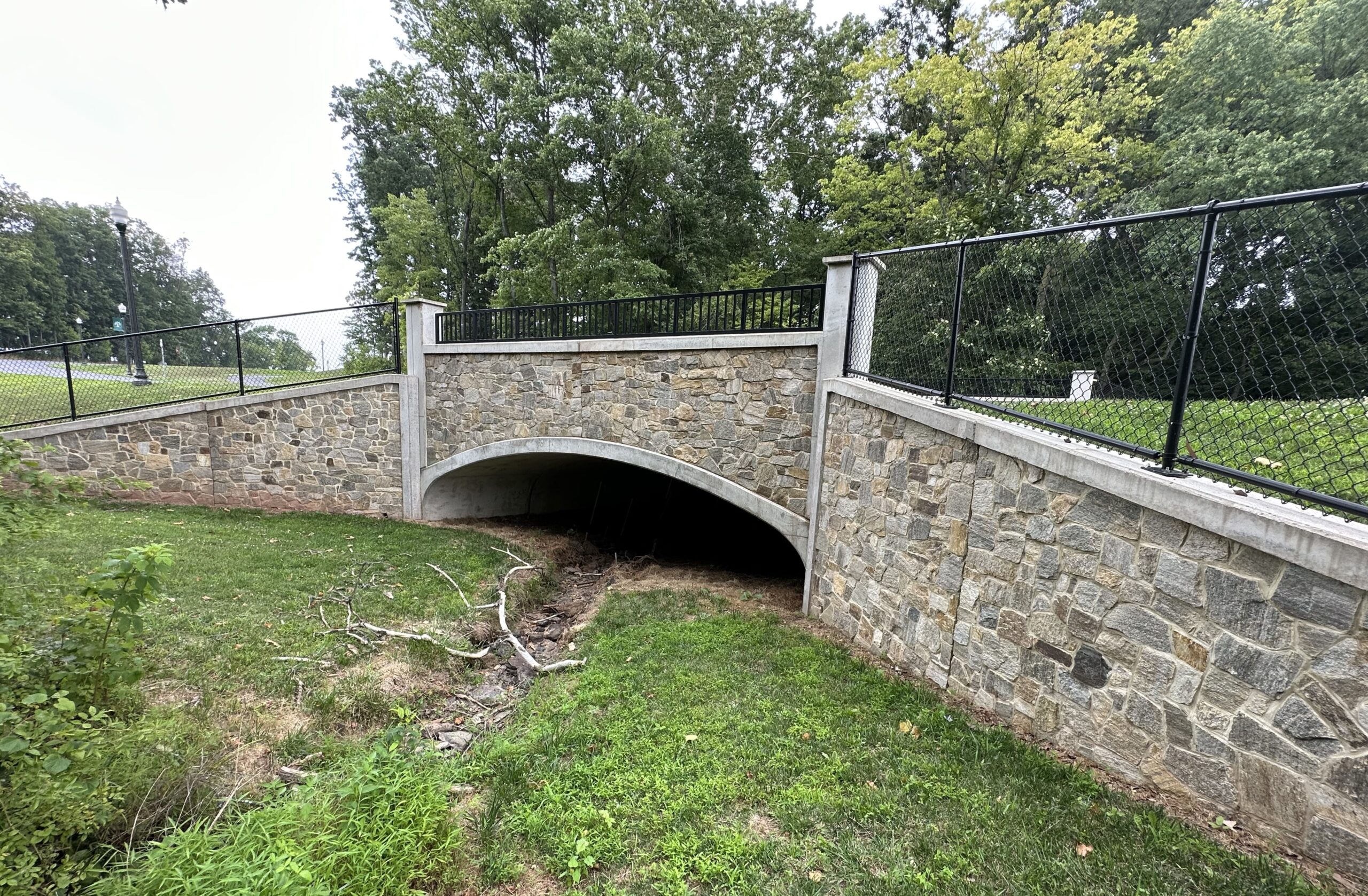 Ramone Brown Mosaic park wall and bridge