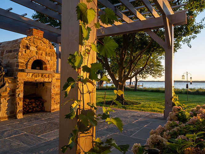 Stone Veneer Fireplace with Jones Bridge Ledgestone by Natural Facing