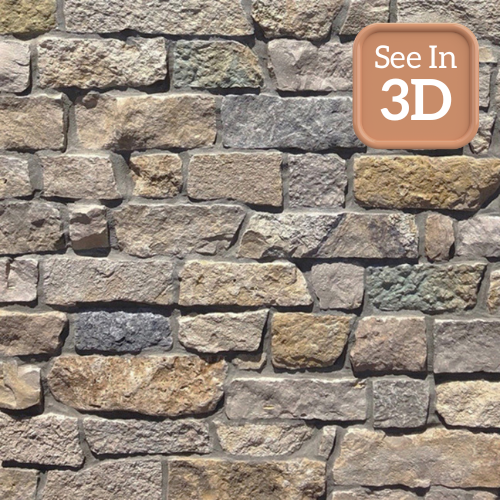 Pinehurst Ledgestone Real Stone Veneer Swatch with 3D Call Out
