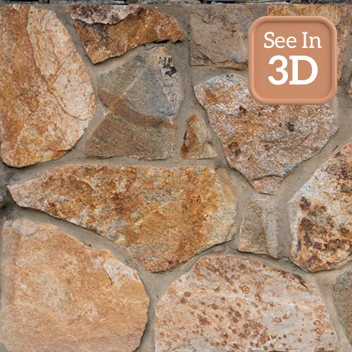 Rodgers Forge Mosaic Real Stone Veneer Swatch with 3D Call Out
