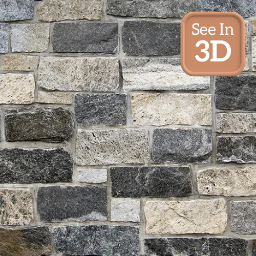 Terrapin Ledgestone Real Stone Veneer Swatch with 3D Call Out